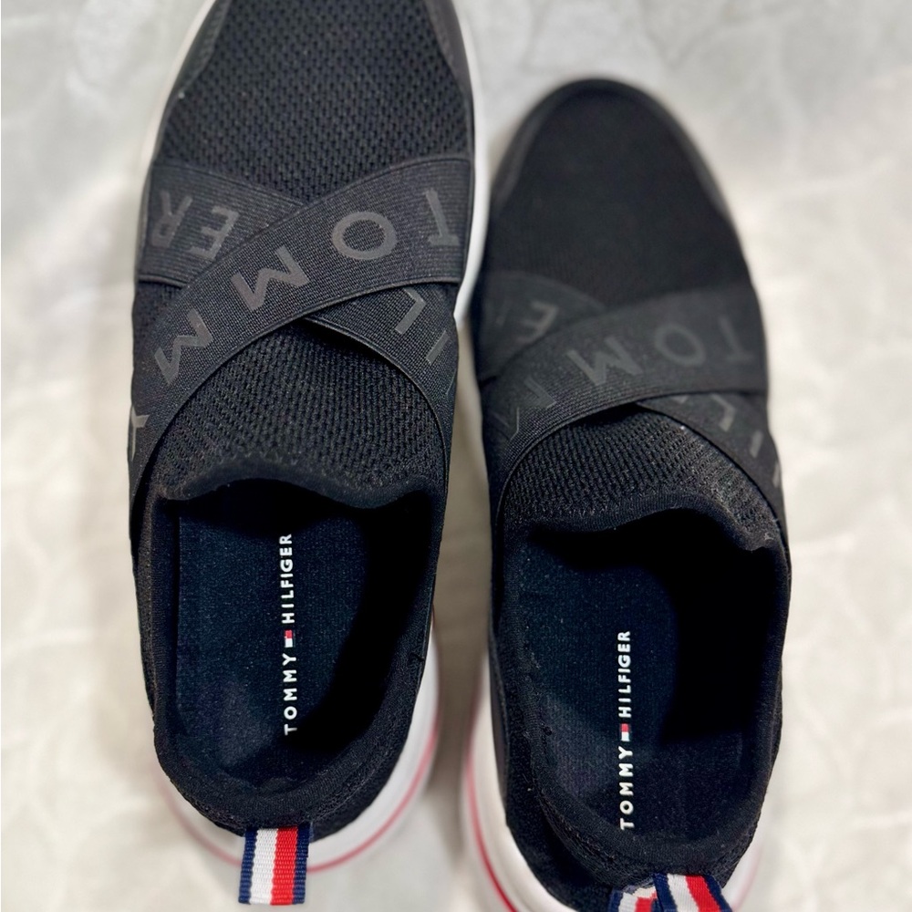 Tommy Hilfiger Women’s Black Mesh Sneakers